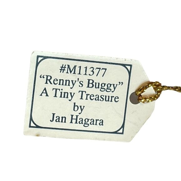 Renny’s Buggy a Tiny Treasure by Jan Hagara Porcelain Figurine Baby in Carriage - Picture 7 of 8